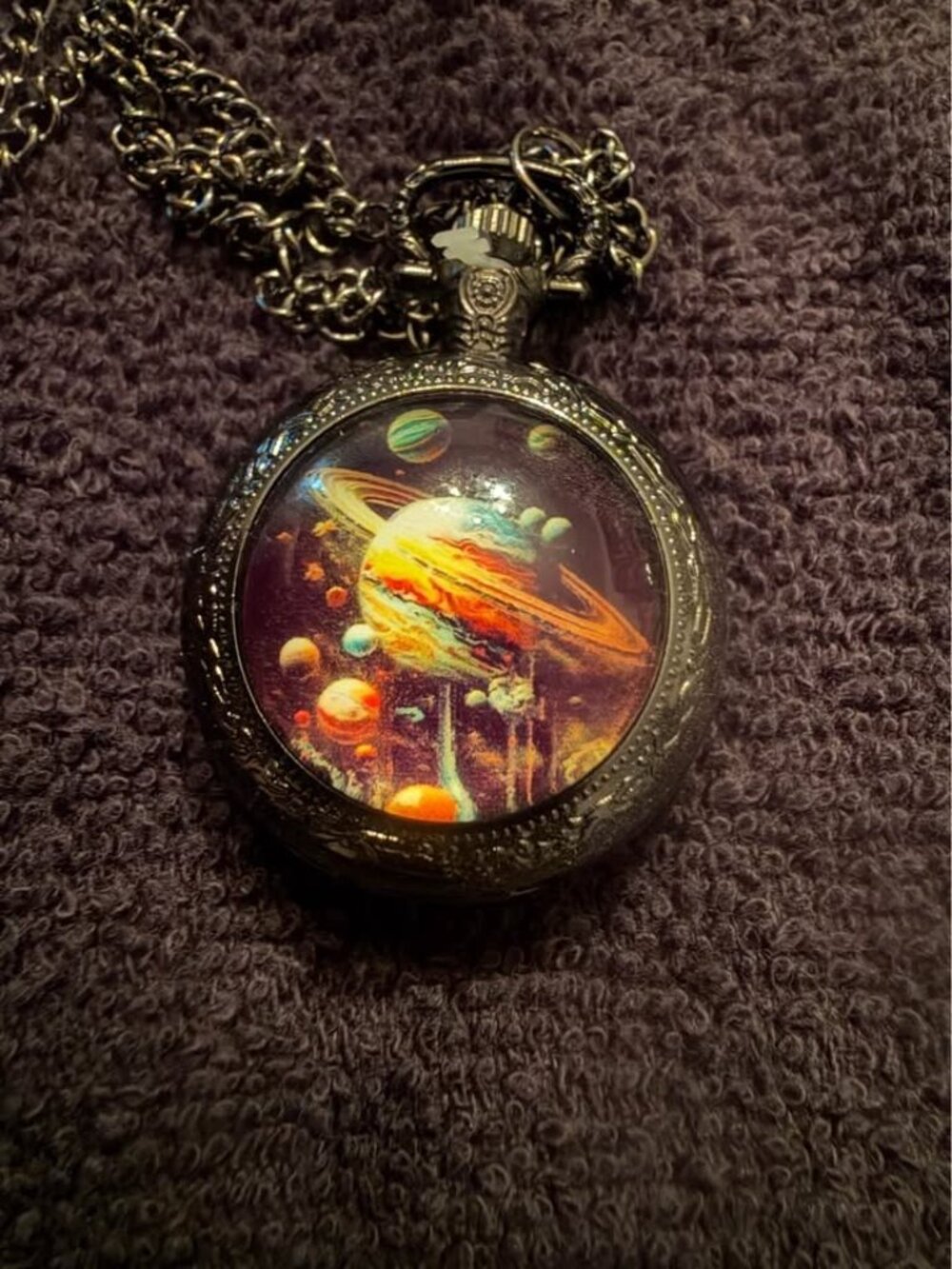Solar System Planets Pocket Watch